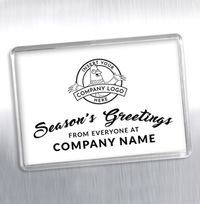 Tap to view Company Logo and Text Magnet