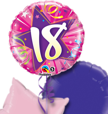 Zdisc Pink 18Th Birthday Balloon Bouquet | Funky Pigeon