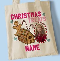 Tap to view Christmas Treats Personalised Tote Bag
