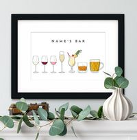 Tap to view Name's Bar Personalised Print