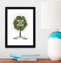 Tap to view Family Tree Couple Personalised Print