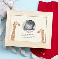 Tap to view New Baby Photo Upload Wooden Memory Box