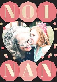 Tap to view No1 Nan photo upload Personalised Card
