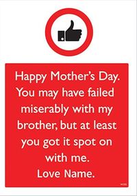 Tap to view Spot On Personalised Mother's Day Card