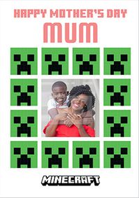 Tap to view Minecraft Photo Mother's Day Card