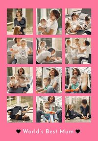 Tap to view World's Best Mum Photo Mother's Day Card