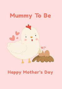 Tap to view Mummy to Be Chick Personalised Mother's Day Card