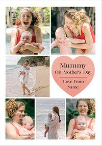 Tap to view Mummy on Mother's Day Heart Photo Card
