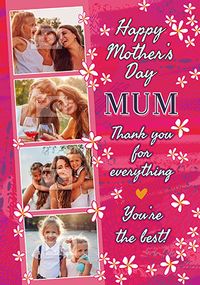Tap to view Thank You Mum Photo Mother's Day Card