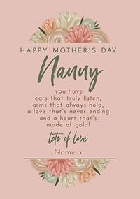 Tap to view Nanny Poem Mother's Day Personalised Card
