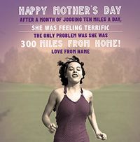 Tap to view Jogging Mother's Day Card