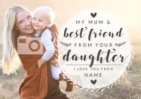 Tap to view Tea & Brontë Photo Upload Mother's Day Card - From your Daughter