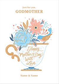 Tap to view Godmother Teacup Mother's Day Personalised Card