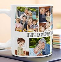 Tap to view Bestest Grandparents Photo Collage Mug