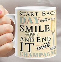 Tap to view Personalised Champagne Mug - End Each Day