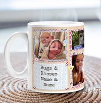 Tap to view Hugs & Kisses Personalised Photo Mug