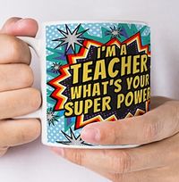 Tap to view Teacher Super Powers Personalised Mug