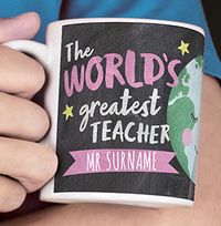 Tap to view World's Greatest Teacher Personalised Mug