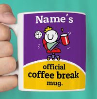 Tap to view Official Coffee Break Personalised Mug - Lemon Squeezy