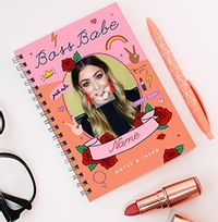 Tap to view Boss Babe Personalised Photo Notebook - Notes & Inspo