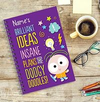 Tap to view Insane Plans Personalised Cartoon Notebook