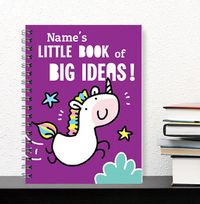Tap to view Big Ideas Personalised Cartoon Notebook, Purple