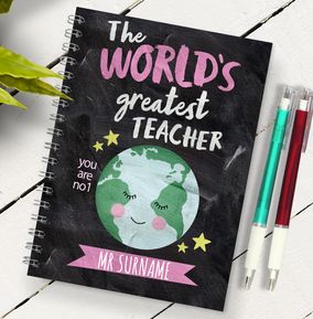 Teacher Notebooks - Personalised | Funky Pigeon