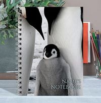Tap to view Personalised Penguin Notebook