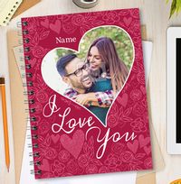 Tap to view I Love You Photo Heart Notebook