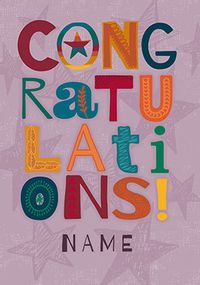 Tap to view Congratulations Personalised Card