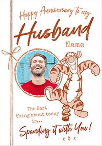 Tap to view Tigger - Husband Photo Anniversary Card