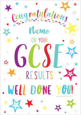 Gcse Results Personalised Card Funky Pigeon