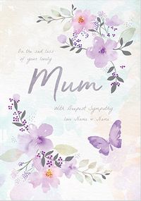 Tap to view Sad Loss of your Lovely Mum Personalised Card