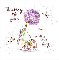 Tap to view Sending You Hugs Personalised Card