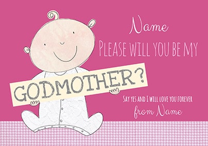 Printable Will You Be My Godparent Card Godparent Request