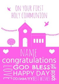 Tap to view Your First Holy Communion Personalised Card