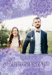 Tap to view Sister & Brother-in-Law Photo Anniversary Card
