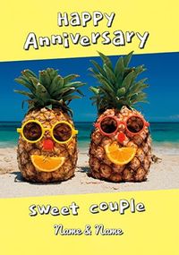 Tap to view Sweet Couple Personalised Anniversary Card