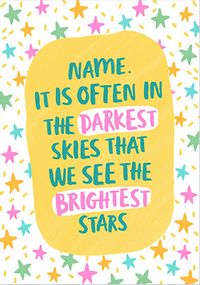 Tap to view We see the Brightest Stars personalised Card