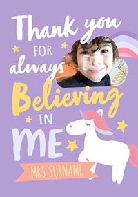 Tap to view Thank You For Believing In Me Photo Card