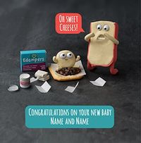 Tap to view Sweet Cheeses! New Baby Card