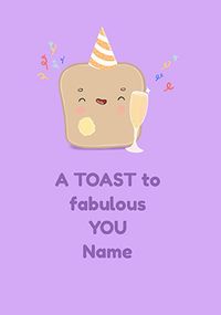 Tap to view A Toast to You Personalised Congratulations Card