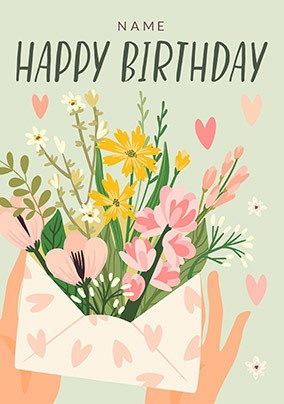 Happy Birthday Personalised 17th Birthday Card Happy Birthday card A6 or Square Card seventeen birthday Card Card for Him