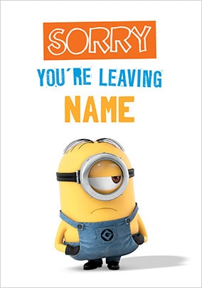 Best Of 100 Minion Farewell Card