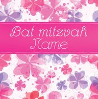 Tap to view Bat Mitzvah - Pink Flowers
