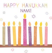 Tap to view Happy Hanukkah - Menora Drawing