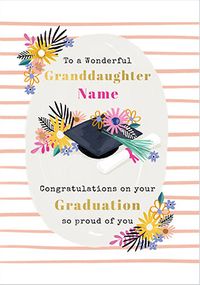 Tap to view Granddaughter Graduation Personalised Card