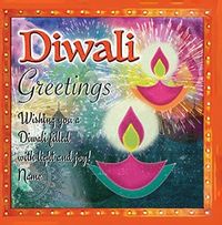 Tap to view Diwali -  Light & Joy Personalised Card