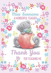 Tap to view A Wonderful Teacher Thank You Card - Me To You