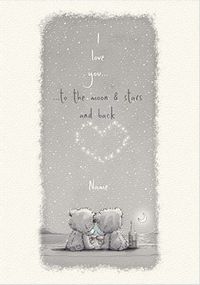 Tap to view Me To You - To The Moon & Stars Personalised Card